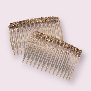 Vintage Rhinestone Hair Combs